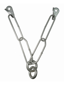 Διπλή αλυσίδα με 2 πλακέτες Raumer "Rock" 10mm