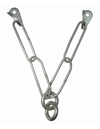 Διπλή αλυσίδα με 2 πλακέτες Raumer "Rock" 10mm