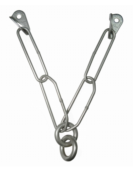 Διπλή αλυσίδα με 2 πλακέτες Raumer "Rock" 10mm