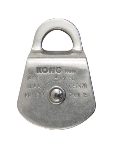 Τροχαλία μονή Kong Swing Alu Polished