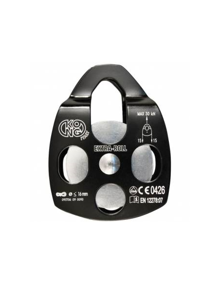 Kong Extra Roll anodized Black