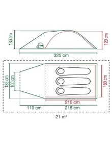Σκηνή Coleman Darwin 3+ (Plus) - 3 Ατόμων 2