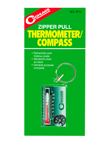 Θερμόμετρο-Πυξίδα Coghlans Zipper Thermo-Compass