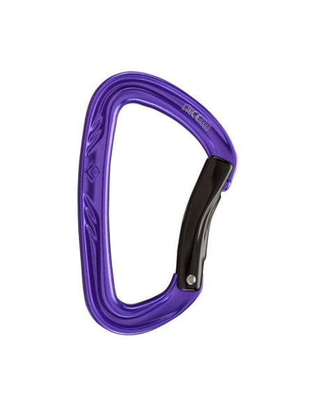 Καραμπίνερ Black Diamond Nitron Bent Gate Μοβ