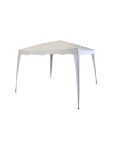 Gazebo Πτυσσόμενο Polyester 3x3m Λευκό