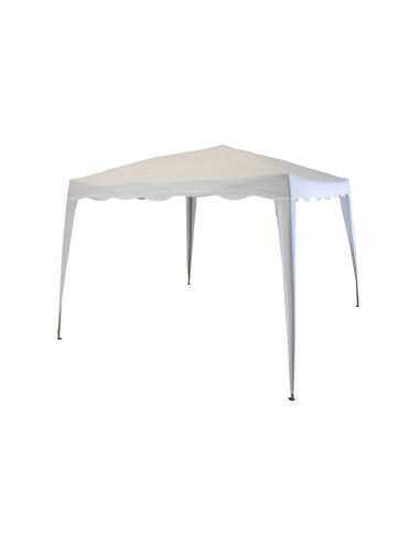 Gazebo Πτυσσόμενο Polyester 3x3m Λευκό
