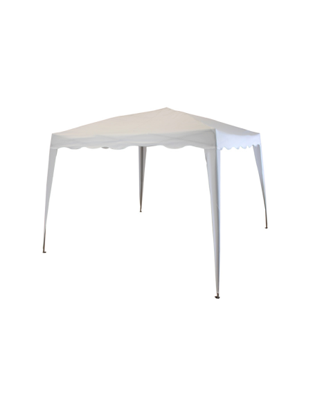 Gazebo Πτυσσόμενο Polyester 3x3m Λευκό