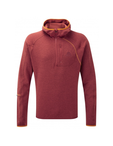 Fleece Mountain Equipment Integrity Hooded Zip Tee Persimmon