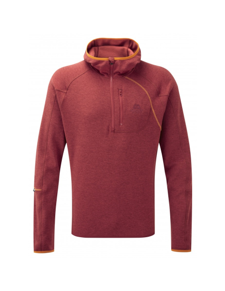 Fleece Mountain Equipment Integrity Hooded Zip Tee Persimmon