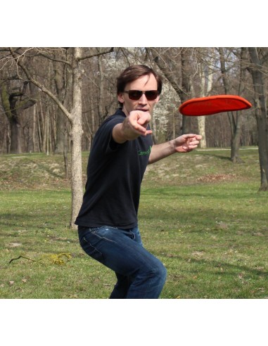 Ticket to the moon Pocket Frisbee Red
