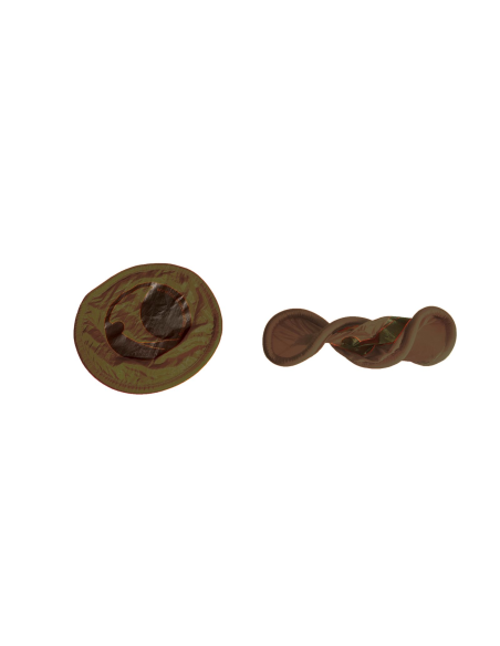 Ticket to the moon Pocket Frisbee Brown