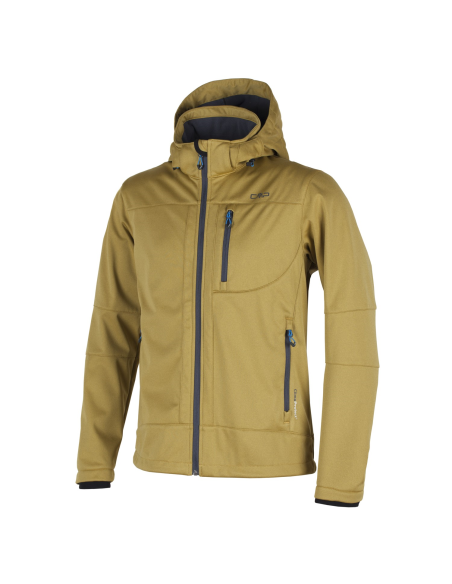 Ανδρικό SoftShell Jacket CMP Zip Hood Zolfo mel
