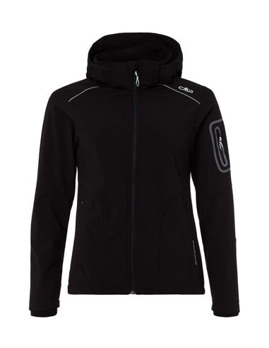 Γυναικείο SoftShell Jacket CMP Zip Hood Black