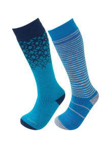Κάλτσες παιδικές Lorpen Kid's Merino Ski Sock - 2 Pack Blue
