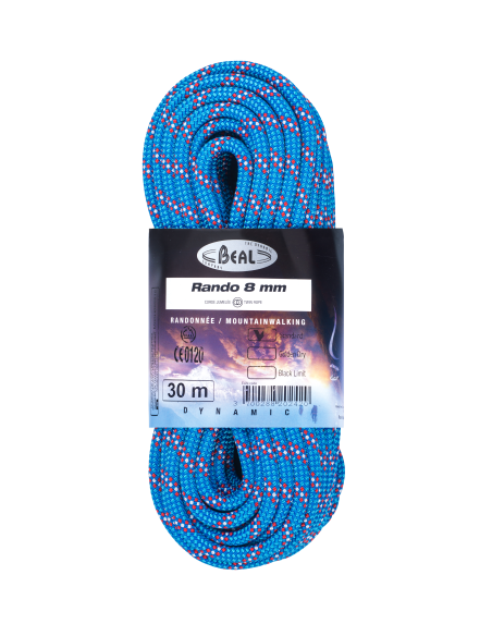 Σχοινί Αναρρίχησης Beal Rando Standard 8mm - 20m - Blue