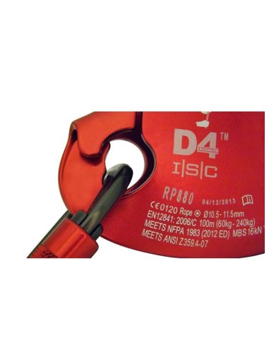 Isc D4 Work Rescue Descender 10.5-11mm Rope