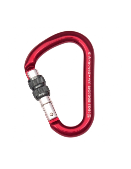 Καραμπίνερ Ασφαλείας Fixe Climbing Lotus screw Gate Red