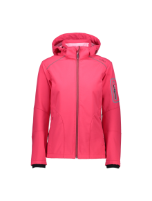 Γυναικείο SoftShell Jacket CMP Zip Hood Candy-Syrah