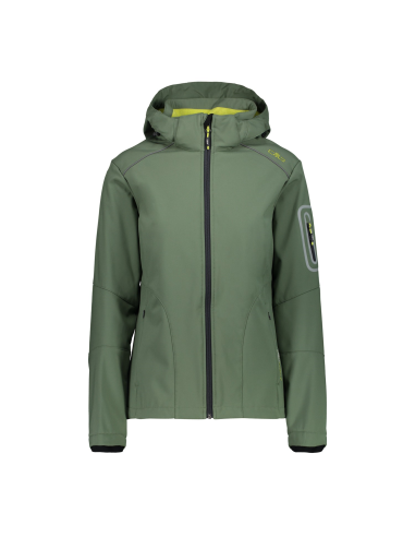 Γυναικείο SoftShell Jacket CMP Zip Hood Apple - Antracite