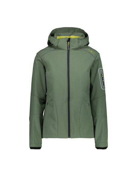 Γυναικείο SoftShell Jacket CMP Zip Hood Apple - Antracite