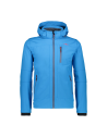 Ανδρικό SoftShell Jacket CMP Zip Hood Cyan-Asphalt-Salsa