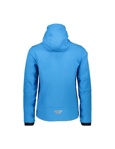 Ανδρικό SoftShell Jacket CMP Zip Hood Cyan-Asphalt-Salsa