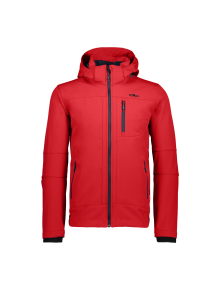 Ανδρικό SoftShell Jacket CMP Zip Hood Ferrari - Nero