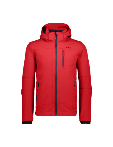 Ανδρικό SoftShell Jacket CMP Zip Hood Ferrari - Nero