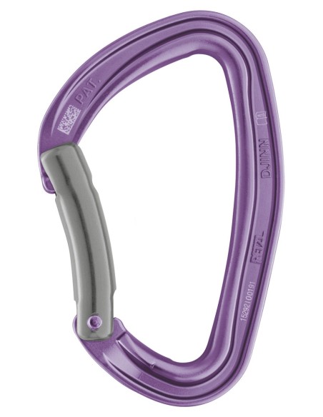Καραμπίνερ Απλό Petzl Djinn bent Violet