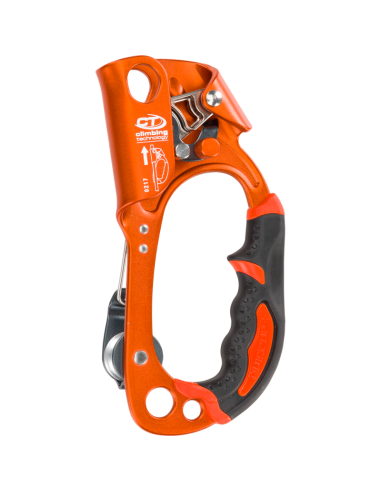 Φρένο χειρός με τροχαλία Climbing Technology Quick Roll Right - Orange