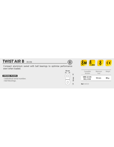 Στριφτήρι διάσωσης Beal Twist Air