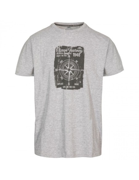 Ανδρικό T-shirt Trespass Man Course Grey Marl