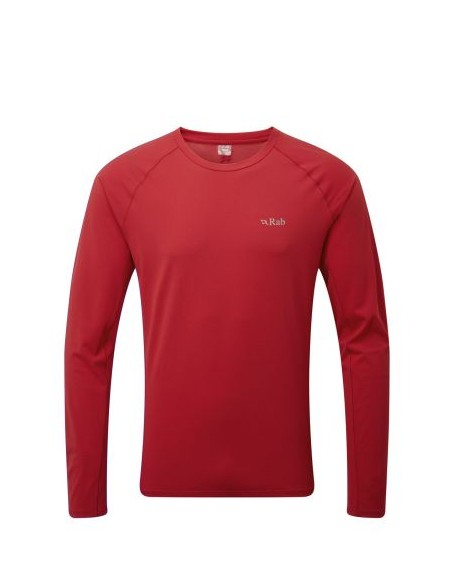 Ανδρικό T-Shirt Rab Force LS Tee Cayenne