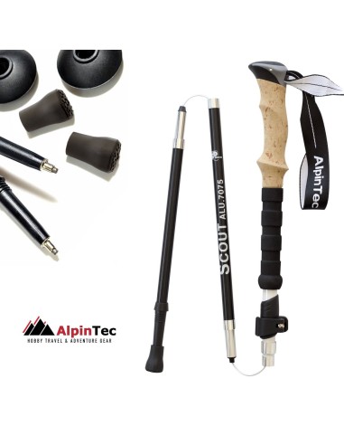 Μπατόν AlpinTec Scout White