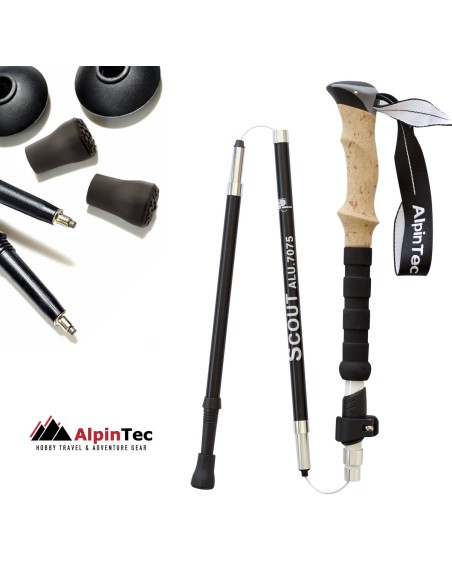 Μπατόν AlpinTec Scout White