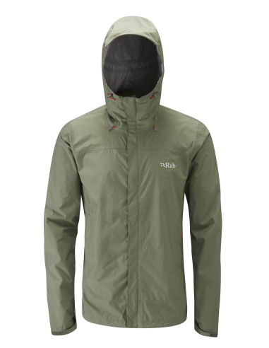 Ανδρικό Αδιάβροχο Jacket Rab Downpour Field Green