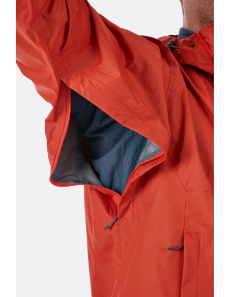 Ανδρικό Αδιάβροχο Jacket Rab Downpour Field Green