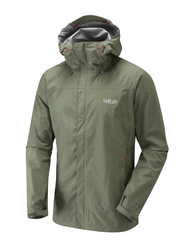 Ανδρικό Αδιάβροχο Jacket Rab Downpour Field Green