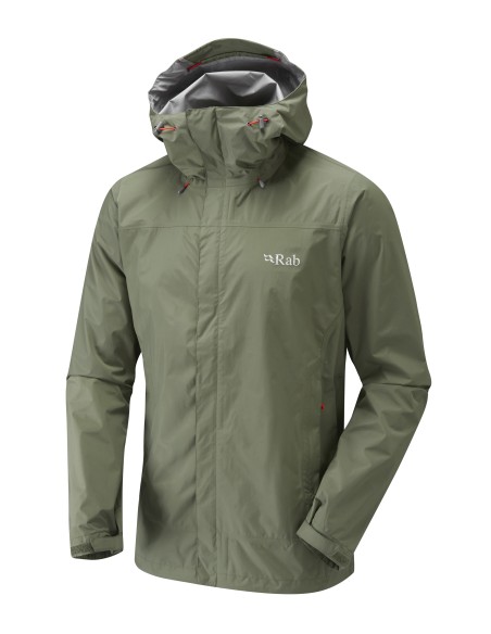 Ανδρικό Αδιάβροχο Jacket Rab Downpour Field Green