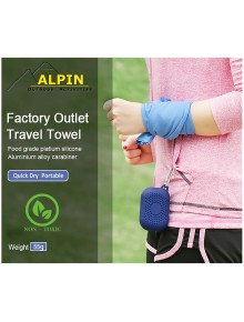 Πετσέτα Microfiber Alpin 90x32cm Blue 2