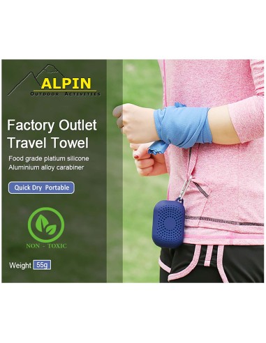 Πετσέτα Microfiber Alpin 90x32cm Blue
