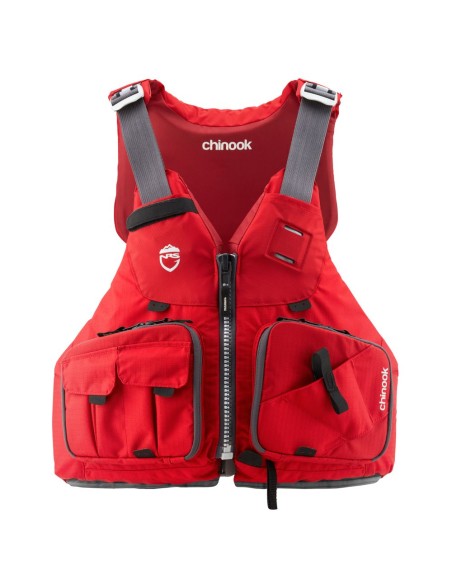 NRS Chinook Fishing PFD - CE/ISO Red