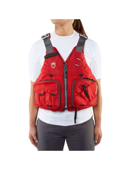 NRS Chinook Fishing PFD - CE/ISO Red