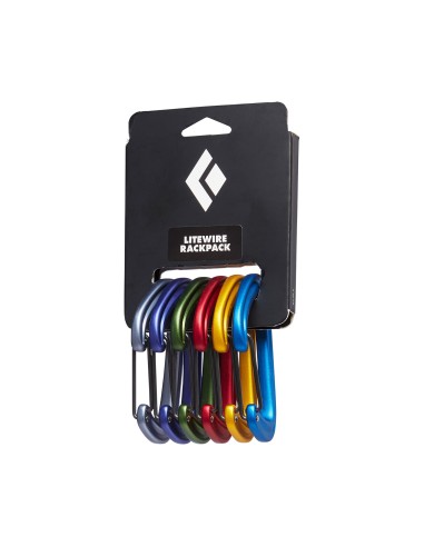 Καραμπίνερ Black Diamond Litewire Rackpack 6 Pack
