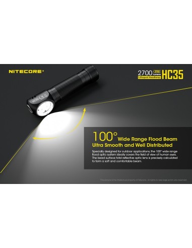 Φακός Κεφαλής LED Nitecore HC35
