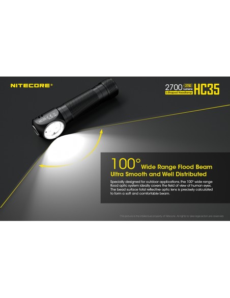 Φακός Κεφαλής LED Nitecore HC35
