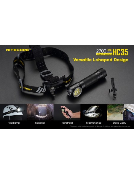 Φακός Κεφαλής LED Nitecore HC35