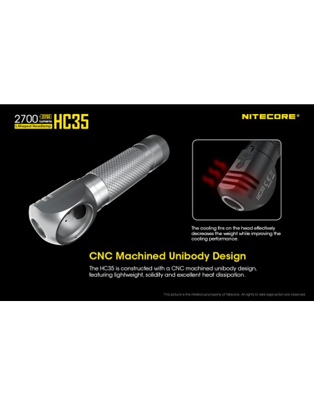 Φακός Κεφαλής LED Nitecore HC35