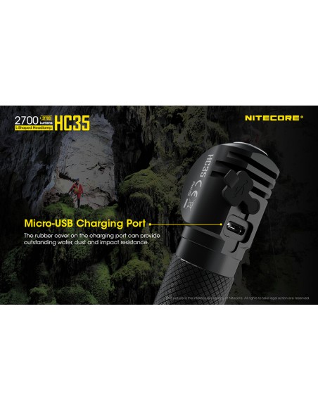 Φακός Κεφαλής LED Nitecore HC35