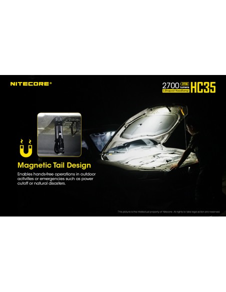 Φακός Κεφαλής LED Nitecore HC35
